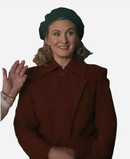 Rut Vogl The Swedish Connection 2026 Sissela Benn Red Corduroy Coat