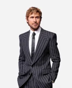 Ryan Gosling Project Hail Mary Photocall Pinstripe Suit - Black
