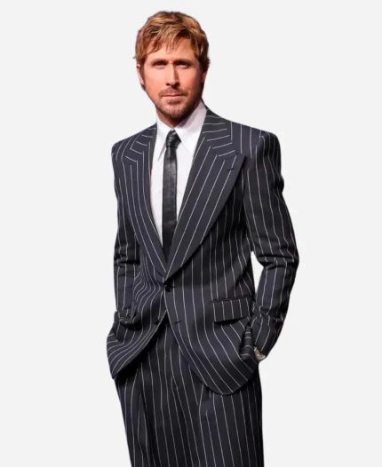 Ryan Gosling Project Hail Mary Photocall Pinstripe Suit - Jacket Era