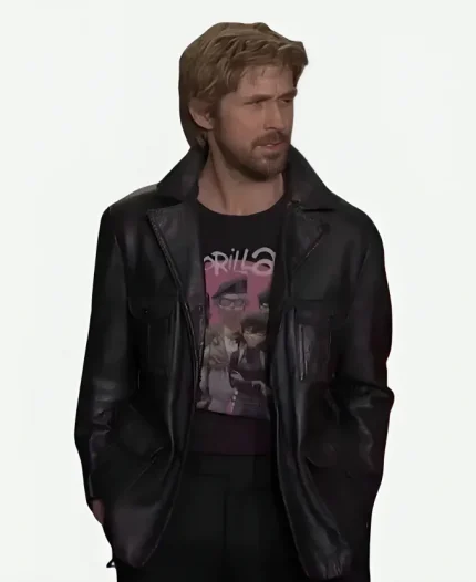 Ryan Gosling SNL Promo 2026 Leather Jacket