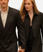Sarah Pidgeon Love Story 2026 Carolyn Bessette Black Trench Coat