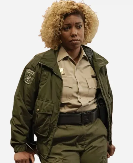 Sheriff Josie Miller Will Trent Green Satin Jacket