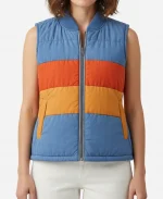 Shrinking S03 Christa Miller Puffer Vest Liz Multicolor Puffer Vest