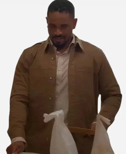 Shrinking S03 Damon Wayans Brown Jacket