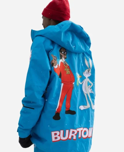 Snoop Dogg x Burton 2026 Looney Tunes Ski Blue Hooded Track Jacket