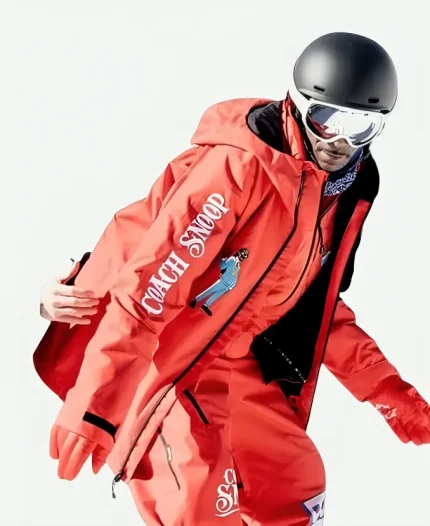 Snoop Dogg x Burton 2026 Looney Tunes Ski Red Hooded Track Jacket
