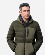 Special Agent Stuart Scola FBI S06 Green Puffer Hooded Jacket