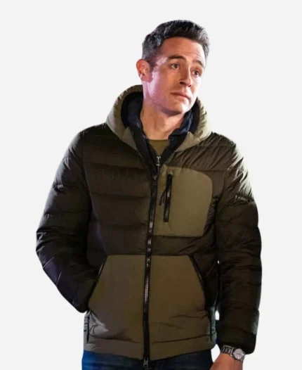 Stuart Scola FBI S06 Green Puffer Jacket