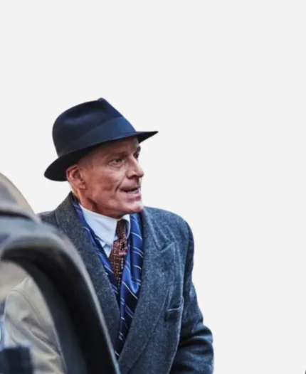 Svante Hellstedt The Swedish Connection 2026 Jonas Malmsjö Grey Wool Coat