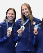 Team USA Medal Ceremony Snoop Dogg Blue Jacket