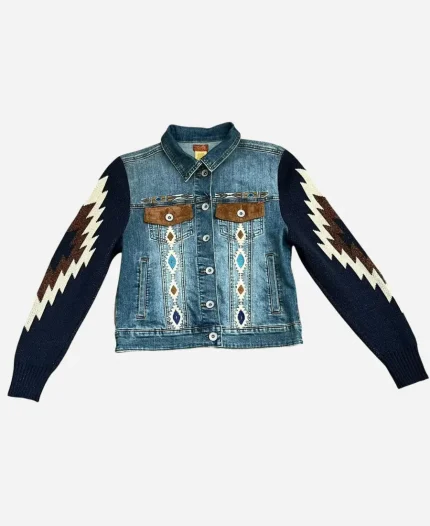 Tenille Daniels Aztec Denim Jacket
