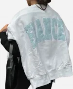 The Bar Fiance Sweatshirt In White & Blue