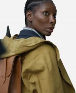 The Christophers 2026 Lori Butler Mustard Cotton Hooded Coat