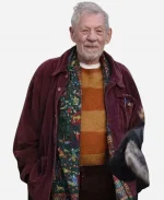 The Christophers Ian McKellen Maroon Corduroy Jacket