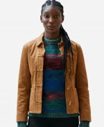 The Christophers Michaela Coel Brown Jacket