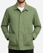 The Great Pottery Throwdown S09 Rich Miller Green Cotton Jacket