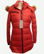 The Today Show 2026 Dylan Dreyer Red Puffer Parka Coat