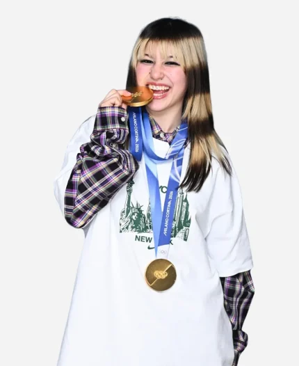 The Tonight Show 2026 Alysa Liu White T-Shirt