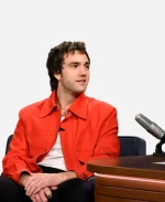 The Tonight Show Jackson White Red Cotton Jacket