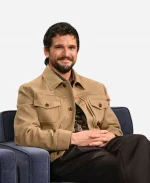 The Tonight Show Starring Jimmy Fallon S13 Kit Harington Brown Cotton Jacket