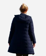 The Travellers 2025 Susie Porter Blue Puffer Coat