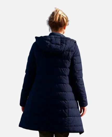 The Travellers 2025 Susie Porter Blue Puffer Coat