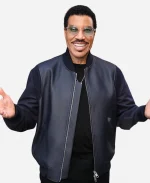 The View 2026 Lionel Richie Black Leather Bomber Jacket