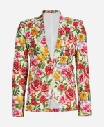 Today Show 2025 Jill Martin Floral Print Blazer - White