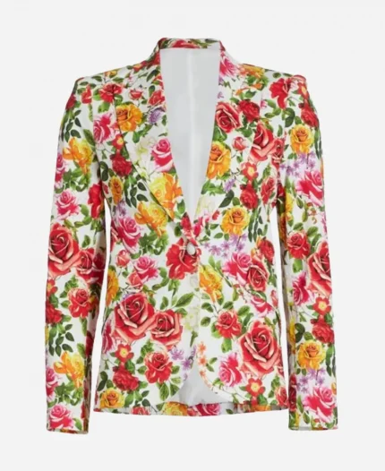 Today Show 2025 Jill Martin Floral Print Blazer - White