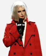 Toni Storm AEW Collision 2025 Red Trench Coat