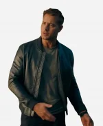 Tracker S02 Colter Shaw Green Leather Bomber Jacket