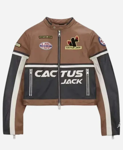 Travis Scott Cactus Jack Leather Jacket