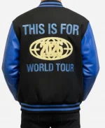 Twice This Is For World Tour 2026 Varsity Jacket - Blue and Black