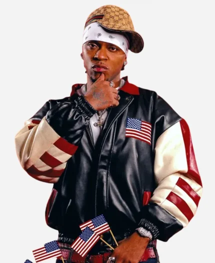 Txyy USA Flag Misty Harbor Leather Jacket