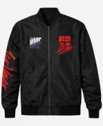 UFC 326 Las Vegas BMF Lightweight Black Full-Zip Bomber Jacket