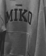 Unisex Young Miko x Gap 2026 Grey Fleece Hoodie