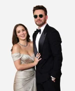 Vanity Fair's 2026 Oscar Party Red Carpet Chris Evans Suit