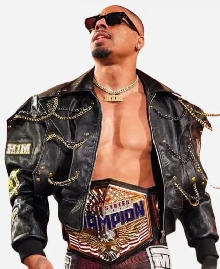 WWE SmackDown 2026 Carmelo Hayes Leather Jacket