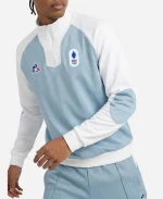 Winter Olympics 2026 Team France Long-Sleeved Polo Shirt - Jacket Era