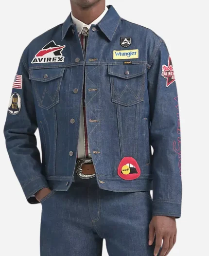 Wrangler x AVIREX AOP Patch Jacket