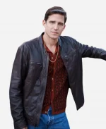 Young Dwayne Pride NCIS Origins S02 Shea Buckner Brown Leather Jacket