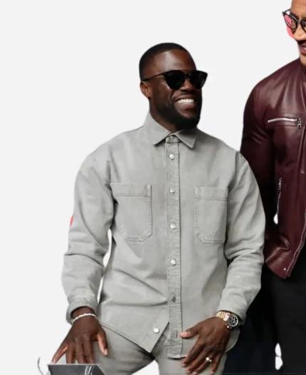 2026 CinemaCon Kevin Hart Grey Cotton Shirt