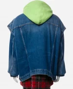 2026 Coachella SZA Denim Hooded Jacket