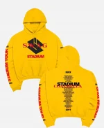 2026 Coachella Weekend 2 Merch Stadium Tour x Swag Justin Bieber SKYLRK Yellow Hoodie