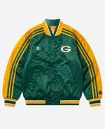 2026 Drake Iceman Drop Date Green Bay Packers Starter Varsity Bomber Jacket
