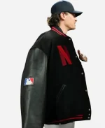 2026 MLB Opening Night New York Yankees vs San Francisco Giants Max Fried Black Varsity Jacket