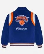 2026 Malbon x Knicks The Garden Varsity Jacket - Royal Blue