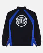 2026 Malbon x New York Knicks Baseline Black Quarter-Zip Jacket