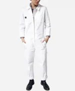 2026 Movie The Devil Wears Prada 2 Andy Sachs Jumpsuit In White