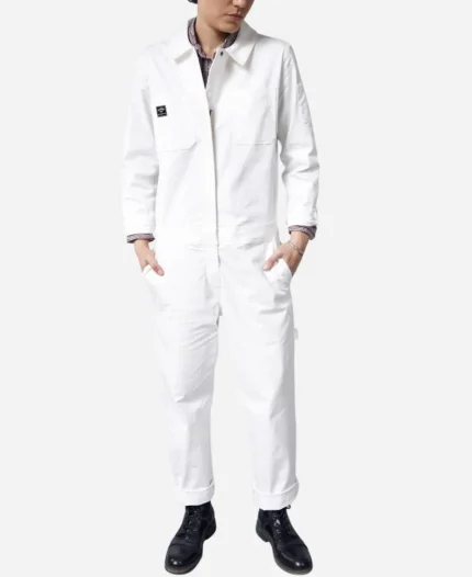 2026 Movie The Devil Wears Prada 2 Andy Sachs Jumpsuit In White